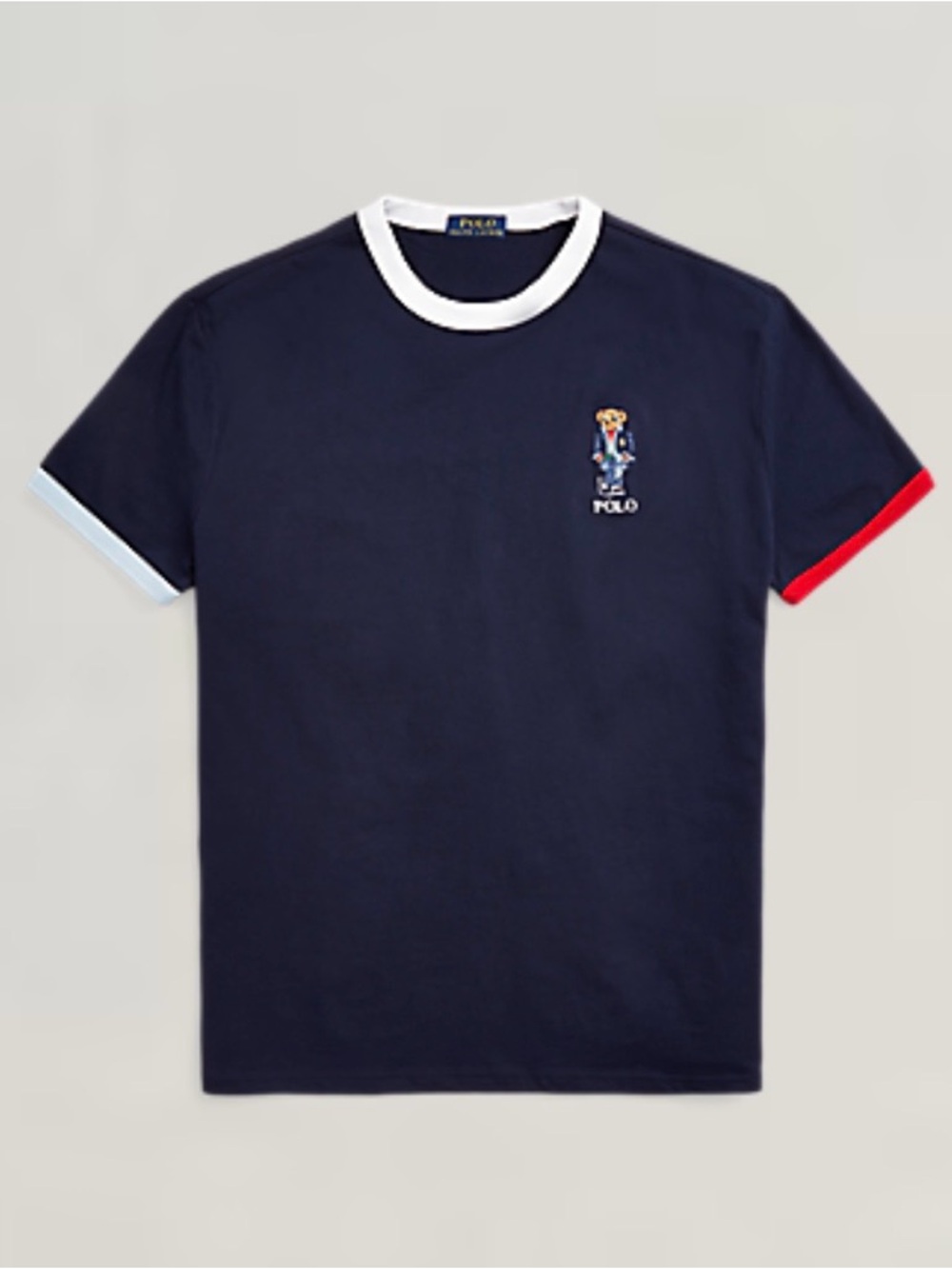 Polo Ralph Lauren Polo Bear Regatta Shirt Mens XXL Blue Preppy Casual Y2K Cl Fit